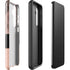 Rose Gold and Black Marble Galaxy S24 Impact Case