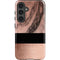 Rose Gold and Black Marble Galaxy S24 Plus Impact Case