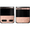 Rose Gold and Black Marble Galaxy Z Flip Skin