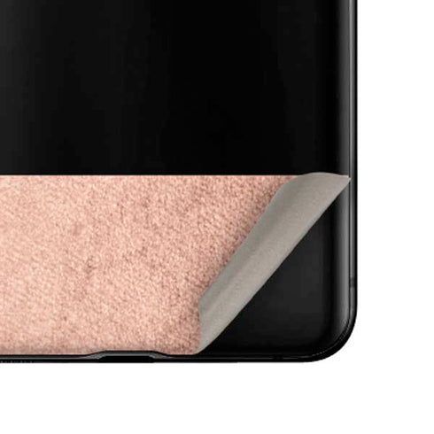 Rose Gold and Black Marble Galaxy Z Flip Skin