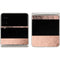Rose Gold and Black Marble Galaxy Z Flip3 5G Skin