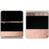 Rose Gold and Black Marble Galaxy Z Flip3 5G Skin