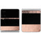 Rose Gold and Black Marble Galaxy Z Flip4 5G Skin