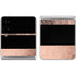 Rose Gold and Black Marble Galaxy Z Flip4 5G Skin