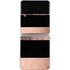 Rose Gold and Black Marble Galaxy Z Flip4 5G Skin