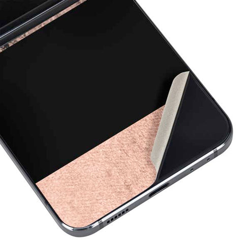 Rose Gold and Black Marble Galaxy Z Flip5 5G Skin