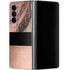 Rose Gold and Black Marble Galaxy Z Fold4 5G Skin