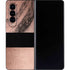 Rose Gold and Black Marble Galaxy Z Fold4 5G Skin