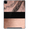 Rose Gold and Black Marble iPad Pro 12.9in (2020) Clear Case
