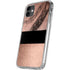 Rose Gold and Black Marble iPhone 11 Clear Case