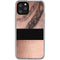 Rose Gold and Black Marble iPhone 11 Pro Clear Case