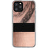 Rose Gold and Black Marble iPhone 11 Pro Clear Case