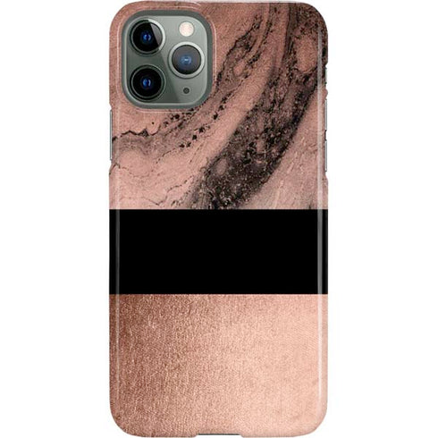 Rose Gold and Black Marble iPhone 11 Pro Lite Case