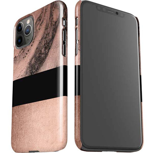 Rose Gold and Black Marble iPhone 11 Pro Lite Case