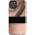 Rose Gold and Black Marble iPhone 11 Pro Max Impact Case