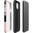 Rose Gold and Black Marble iPhone 11 Pro Max Impact Case