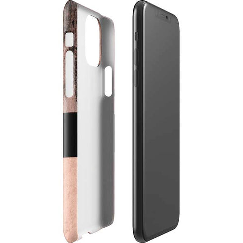 Rose Gold and Black Marble iPhone 11 Pro Max Lite Case