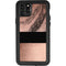 Rose Gold and Black Marble iPhone 11 Pro Max Waterproof Case