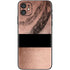Rose Gold and Black Marble iPhone 11 Skin
