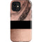 Rose Gold and Black Marble iPhone 12 Mini Impact Case