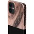 Rose Gold and Black Marble iPhone 12 Mini Lite Case