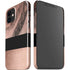 Rose Gold and Black Marble iPhone 12 Mini Lite Case