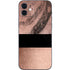 Rose Gold and Black Marble iPhone 12 Mini Skin