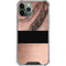 Rose Gold and Black Marble iPhone 12 Pro Clear Case