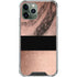 Rose Gold and Black Marble iPhone 12 Pro Clear Case
