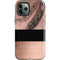 Rose Gold and Black Marble iPhone 12 Pro Impact Case