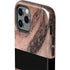 Rose Gold and Black Marble iPhone 12 Pro Impact Case