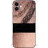 Rose Gold and Black Marble iPhone 12 Skin