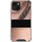 Rose Gold and Black Marble iPhone 13 Clear Case