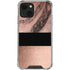 Rose Gold and Black Marble iPhone 13 Clear Case