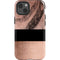 Rose Gold and Black Marble iPhone 13 Impact Case