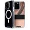 Rose Gold and Black Marble iPhone 13 Pro MagSafe Case