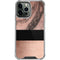 Rose Gold and Black Marble iPhone 13 Pro Max Clear Case
