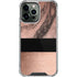 Rose Gold and Black Marble iPhone 13 Pro Max Clear Case