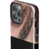Rose Gold and Black Marble iPhone 13 Pro Max Impact Case