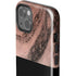 Rose Gold and Black Marble iPhone 14 Impact Case