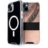 Rose Gold and Black Marble iPhone 14 Plus MagSafe Case