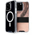 Rose Gold and Black Marble iPhone 15 Pro MagSafe Case