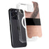 Rose Gold and Black Marble iPhone 15 Pro MagSafe Case