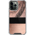 Rose Gold and Black Marble iPhone 14 Pro Max Clear Case