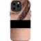 Rose Gold and Black Marble iPhone 15 Pro Max Impact Case