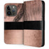 Rose Gold and Black Marble iPhone 15 Pro Folio Case