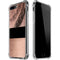 Rose Gold and Black Marble iPhone 7/8 Plus Clear Case