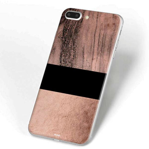 Rose Gold and Black Marble iPhone 7 Plus Skin
