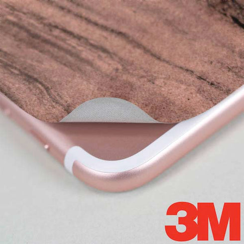 Rose Gold and Black Marble iPhone 7 Skin