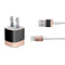 Rose Gold and Black Marble iPhone Charger (5W USB) Skin